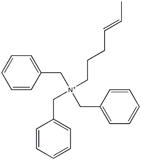 (4-Hexenyl)tribenzylaminium Struktur