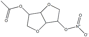 Hexahydrofuro[3,2-b]furan-3,6-diol 6-acetate 3-nitrate Struktur