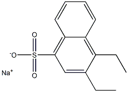 3,4-Diethyl-1-naphthalenesulfonic acid sodium salt Struktur