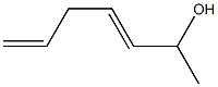 3,6-Heptadien-2-ol Struktur