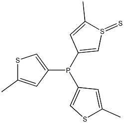 Tris(5-methylthiophen-3-yl)phosphine sulfide Struktur
