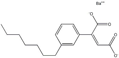 2-(3-Heptylphenyl)maleic acid barium salt Struktur