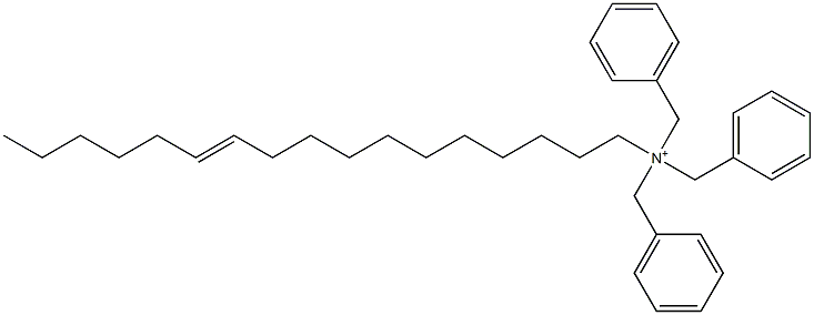 (11-Heptadecenyl)tribenzylaminium Struktur