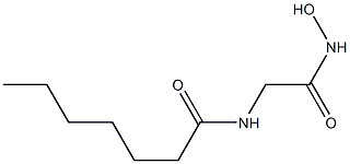 2-(Heptanoylamino)acetohydroxamic acid Struktur
