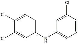 3,4-Dichlorophenyl 3-chlorophenylamine Struktur