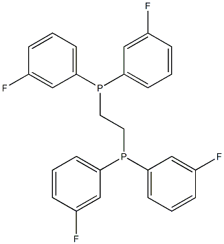 Ethylenebis[bis(3-fluorophenyl)phosphine] Struktur