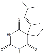 5-(1,3-Dimethyl-1-butenyl)-5-ethyl-2,4,6(1H,3H,5H)-pyrimidinetrione Struktur