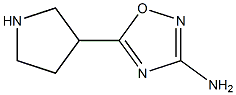 3-Amino-5-(3-pyrrolidinyl)-1,2,4-oxadiazole Struktur