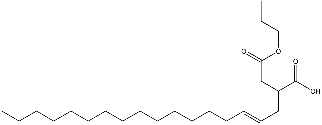 2-(2-Heptadecenyl)succinic acid 1-hydrogen 4-propyl ester Struktur