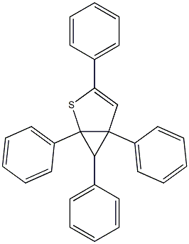 1,3,5,6-Tetraphenyl-2-thiabicyclo[3.1.0]hex-3-ene Struktur