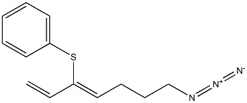 (3Z)-7-Azido-3-(phenylthio)-1,3-heptadiene Struktur