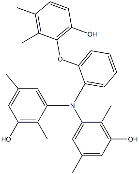 N,N-Bis(3-hydroxy-2,5-dimethylphenyl)-2-(6-hydroxy-2,3-dimethylphenoxy)benzenamine Struktur