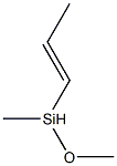 Methoxy(methyl)(1-propenyl)silane Struktur