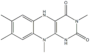5,10-Dihydro-3,7,8,10-tetramethylbenzo[g]pteridine-2,4(1H,3H)-dione Struktur