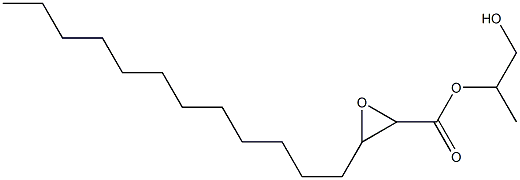 2,3-Epoxypentadecanoic acid 2-hydroxy-1-methylethyl ester Struktur