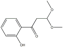 1-(2-Hydroxyphenyl)-3,3-dimethoxy-1-propanone Struktur