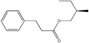(-)-Benzylacetic acid (R)-2-methylbutyl ester Structure