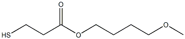 3-Mercaptopropionic acid 4-methoxybutyl ester Struktur