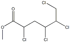 2,4,5,6-Tetrachlorohexanoic acid methyl ester Struktur