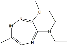 4-Diethylamino-3-methoxy-7-methyl-1H-1,2,5-triazepine Struktur