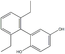 2-(2,6-Diethylphenyl)benzene-1,4-diol Struktur