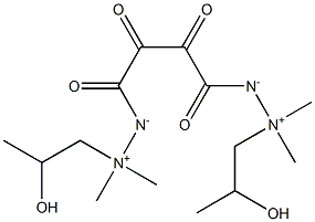 2,2'-(1,2,3,4-Tetraoxo-1,4-butanediyl)bis[1-(2-hydroxypropyl)-1,1-dimethylhydrazinium-2-ide] Struktur