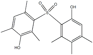 2,3'-Dihydroxy-2',4,4',5,6,6'-hexamethyl[sulfonylbisbenzene] Struktur