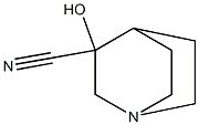 3-Hydroxy-1-azabicyclo[2.2.2]octane-3-carbonitrile Structure