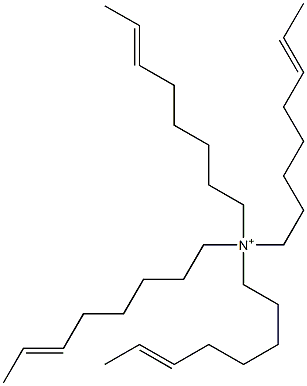 N,N,N,N-Tetra(6-octenyl)aminium Struktur