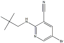 5-bromo-2-(neopentylamino)pyridine-3-carbonitrile Struktur