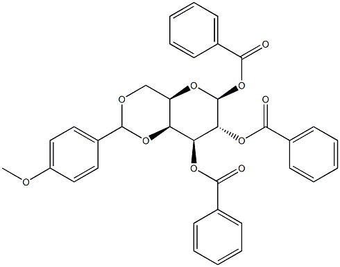 1,2,3-Tri-O-benzoyl-4,6-O-(4-methoxybenzylidene)-b-D-galactopyranose