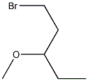 1-bromo-3-methoxypentane Struktur