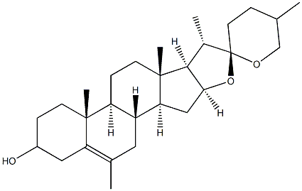 6-METHYLSPIROST-5-EN-3-OL Struktur