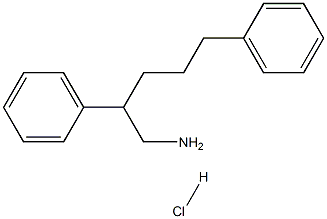 2,5-DIPHENYL-1-PENTANAMINE HYDROCHLORIDE Struktur