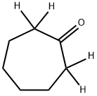 Cycloheptanone-2,2,7,7-d4, 17616-76-1, 結構式