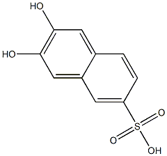 2,3-dihydroxy-6-naphthalene sulfonic acid Struktur