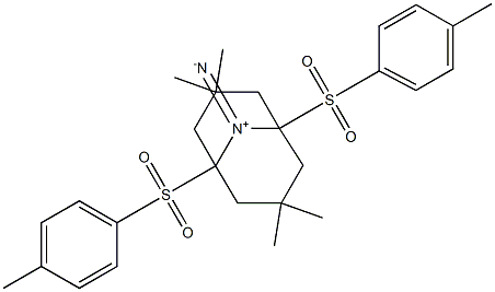 3,3,7,7-Tetramethyl-1,5-diaza-1,5-di(p-tosyl)cyclooctane Struktur