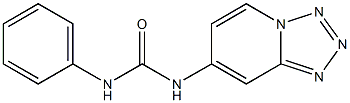1-phenyl-3-(tetrazolo(1,5-a)pyrid-7-yl)urea Struktur