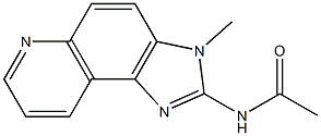 2-ACETYLAMINO-3-METHYLIMIDAZO(4,5-F)QUINOLINE Struktur