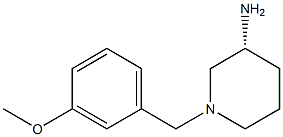 (3R)-1-(3-methoxybenzyl)piperidin-3-amine Struktur