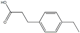 3-(4-ethylphenyl)propanoic acid Struktur