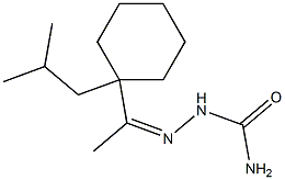 2-[1-(1-isobutylcyclohexyl)ethylidene]hydrazine-1-carboxamide Struktur