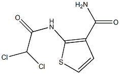 2-[(2,2-dichloroacetyl)amino]thiophene-3-carboxamide Struktur