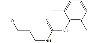 N-(2,6-dimethylphenyl)-N'-(3-methoxypropyl)thiourea Struktur