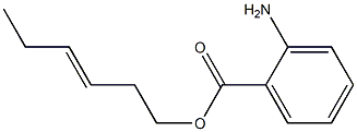 hex-3-enyl 2-aminobenzoate Struktur
