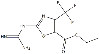 ethyl 2-guanidino-4-(trifluoromethyl)thiazole-5-carboxylate Struktur