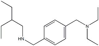 ({4-[(diethylamino)methyl]phenyl}methyl)(2-ethylbutyl)amine Struktur