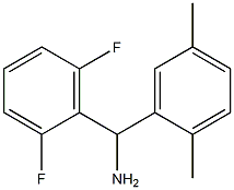 (2,6-difluorophenyl)(2,5-dimethylphenyl)methanamine Struktur