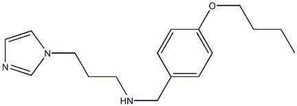 [(4-butoxyphenyl)methyl][3-(1H-imidazol-1-yl)propyl]amine Struktur