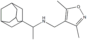 [1-(adamantan-1-yl)ethyl][(3,5-dimethyl-1,2-oxazol-4-yl)methyl]amine Struktur